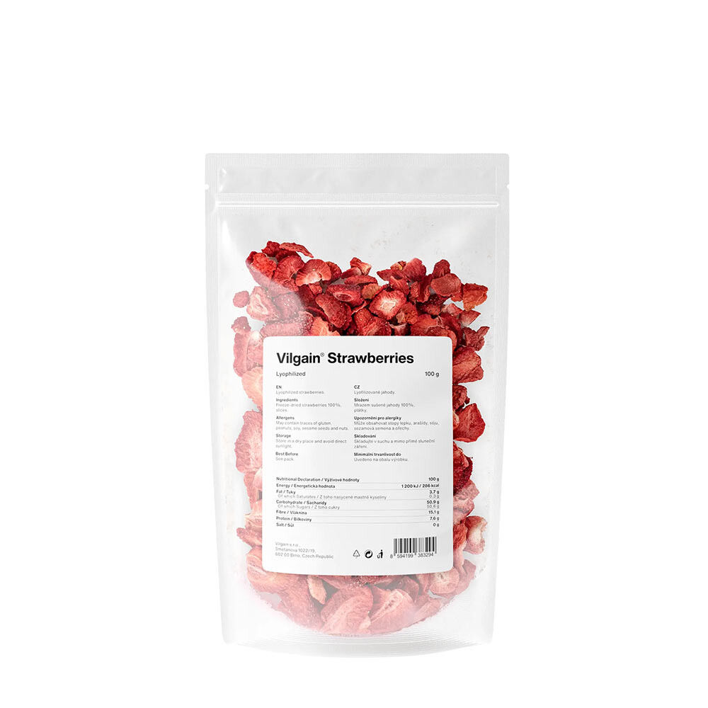 Fresas Vilgain liofilizadas (100 g) - Viking Supplements