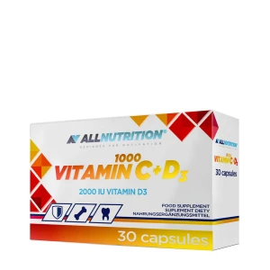 Vitamina C 1000 + D3 - 30 cápsulas - Viking Supplements