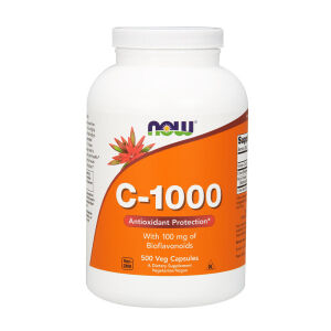 Vitamina C-1000 con 100 mg de bioflavonoides - 500 cápsulas vegetales - Viking Supplements