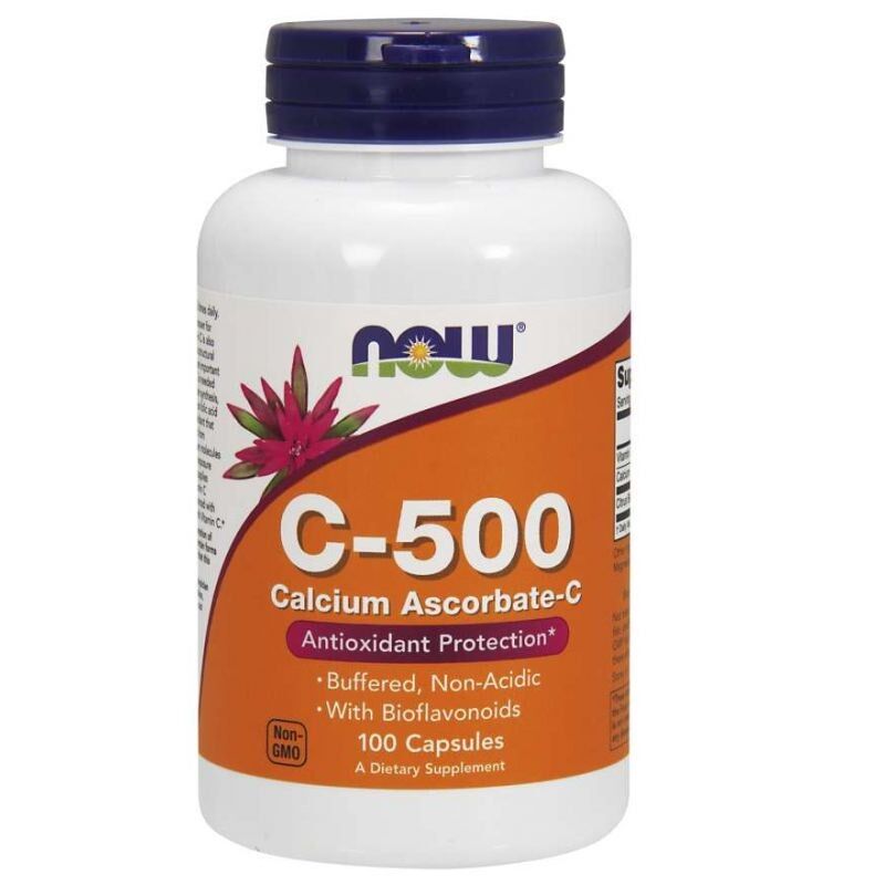 Vitamina C-500 (ascorbato cálcico) - 100 cápsulas - Viking Supplements