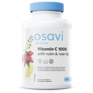 Vitamina C 1000 con rutina y escaramujo - 120 cápsulas veganas - Viking Supplements