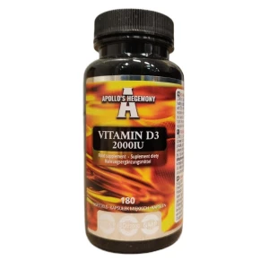 Vitamina D3 2000 UI - 180 cápsulas blandas - Viking Supplements
