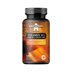 Vitamina D3 4000 UI + aceite de oliva - 120 cápsulas blandas - Viking Supplements