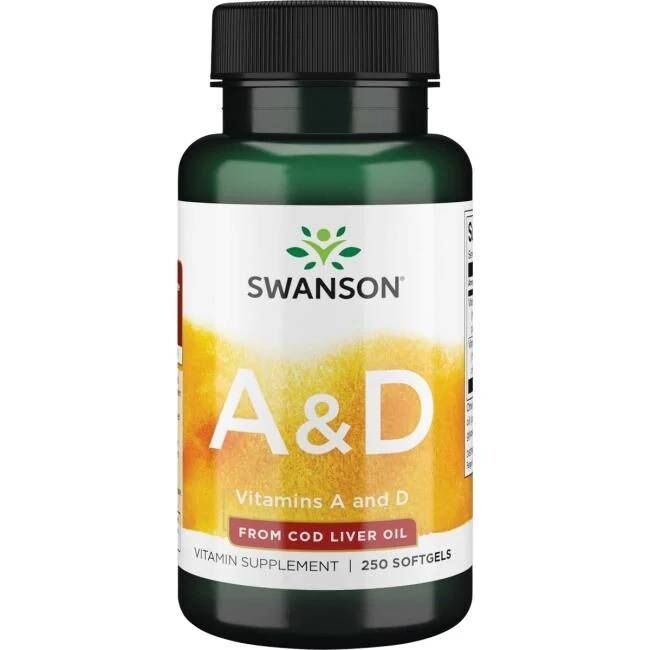 Vitaminas A y D - 250 cápsulas blandas - Viking Supplements