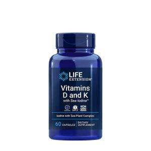 Vitaminas D y K con yodo marino - 60 cápsulas - Viking Supplements