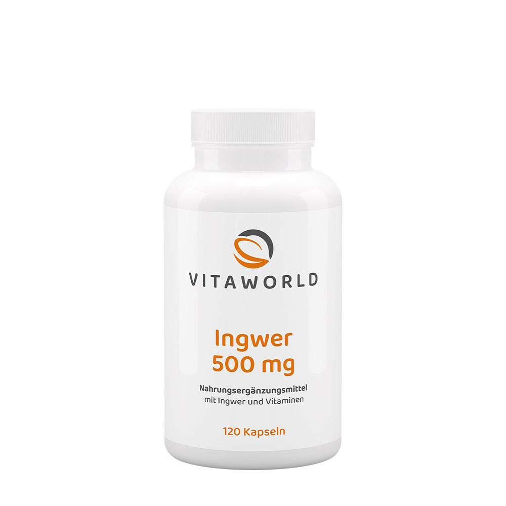 Vitaworld Jengibre 500 mg (120 cápsulas) - Viking Supplements
