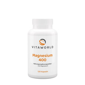 Vitaworld Magnesio 400 (120 cápsulas) - Viking Supplements