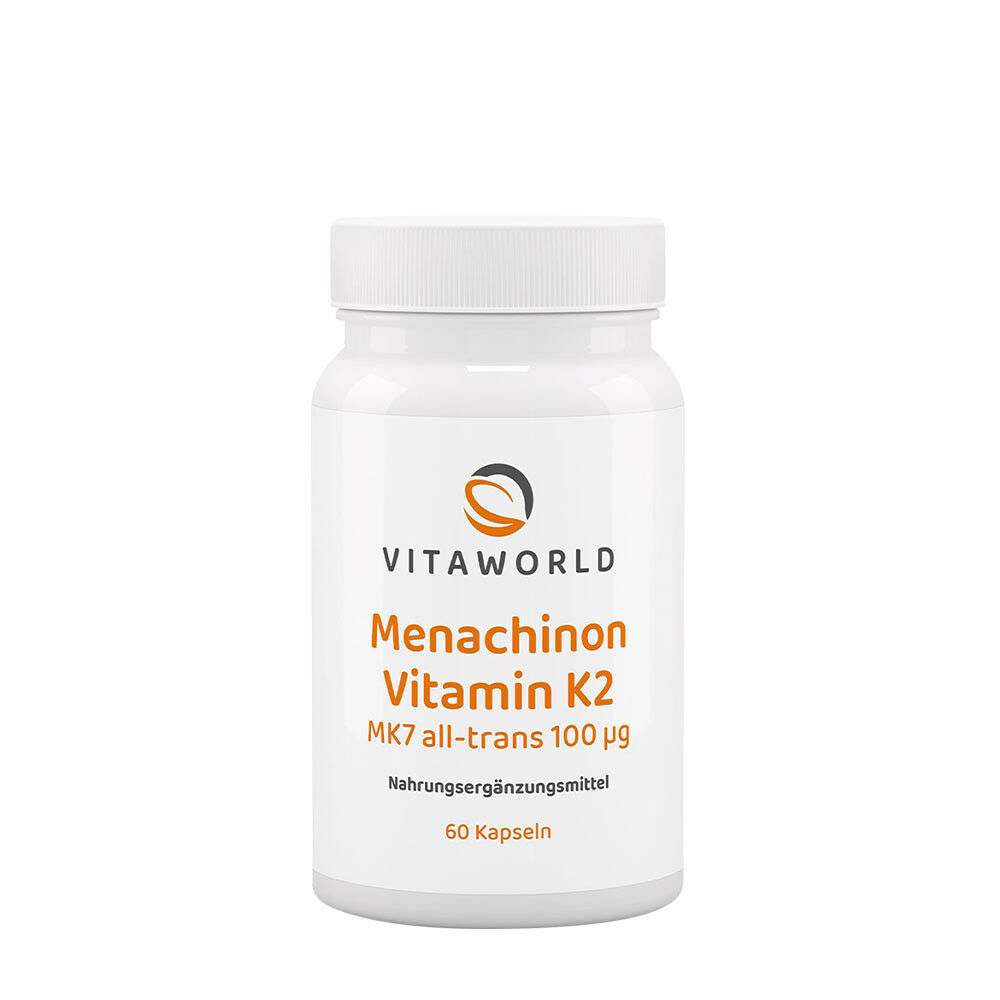 Vitaworld Menaquinon Vitamin K2 MK7 (60 kapsler)