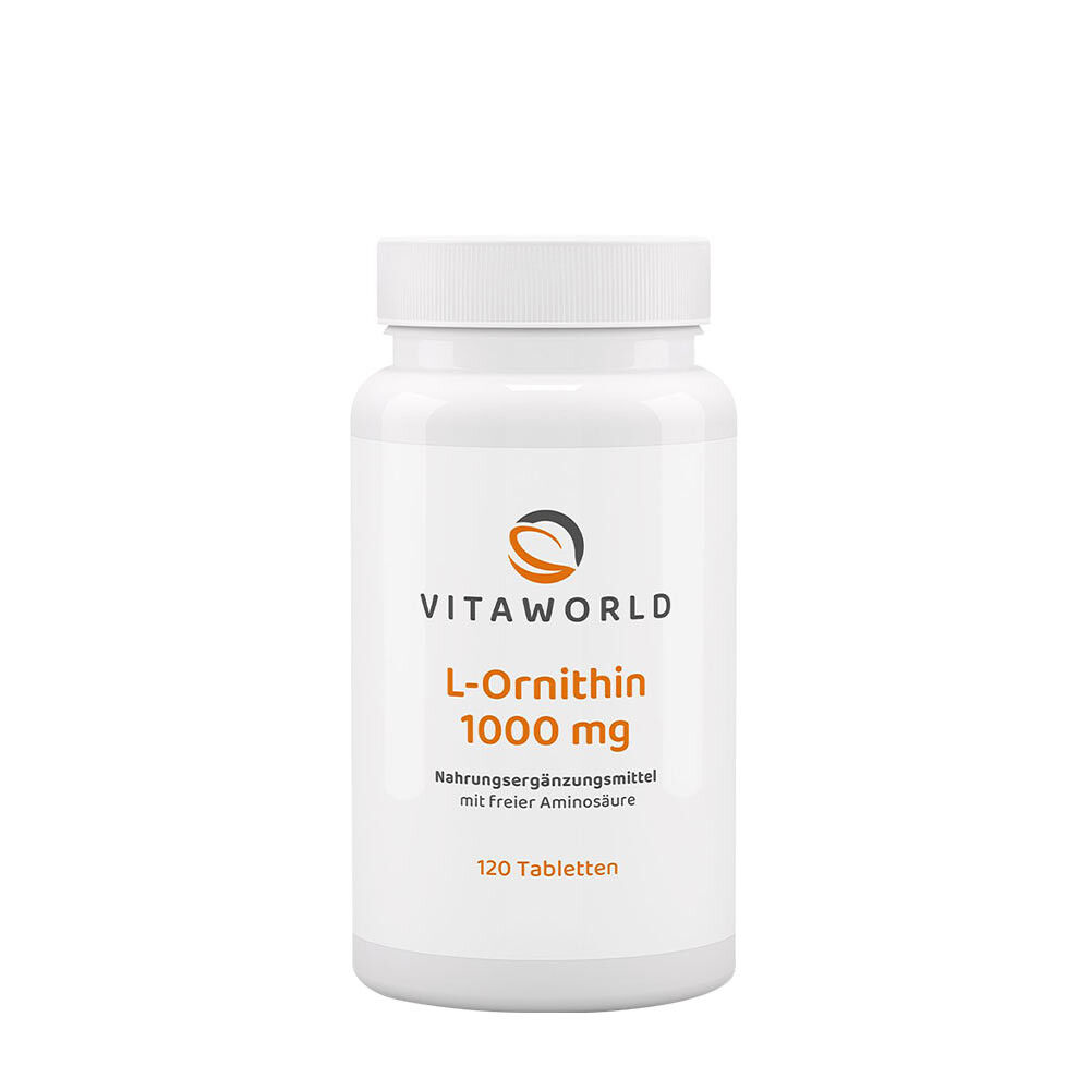 Vitaworld Ornitina 1000 mg (120 comprimidos) - Viking Supplements