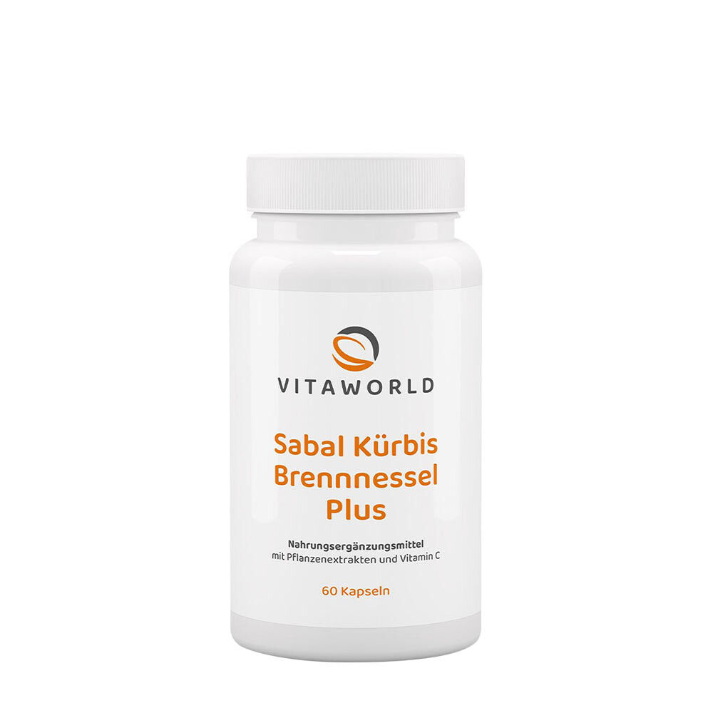 Vitaworld Sabal, calabaza y ortiga Plus (60 cápsulas) - Viking Supplements