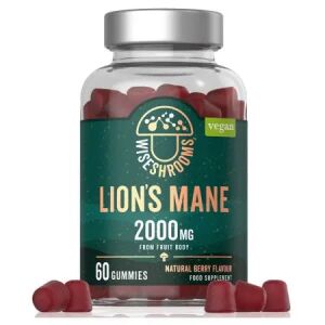 Gominolas de melena de león de WISESHROOMS (60 gominolas) - Viking Supplements