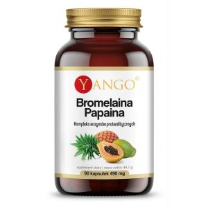 YANGO Bromelina + Papaína (90 cápsulas) - Viking Supplements