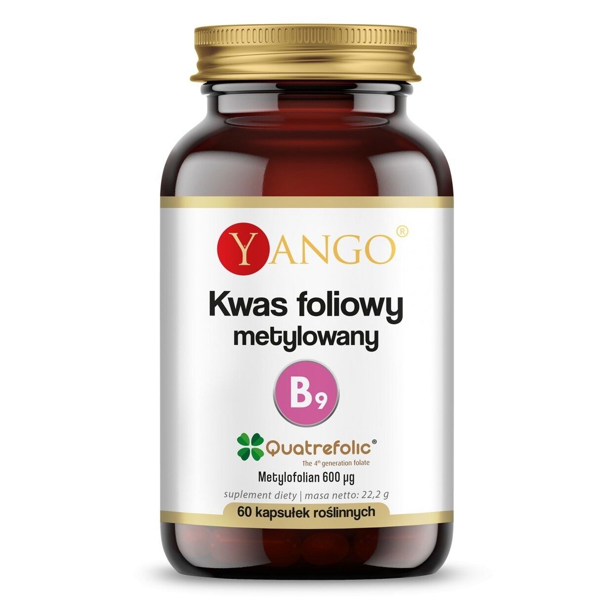 YANGO Ácido fólico metilado (60 cápsulas) - Viking Supplements